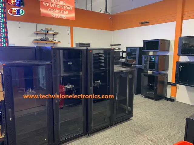 SERVER/CABINETS AUDIO VIDEO RACKS/DVR, WALL MOUNTABLE CABINETS