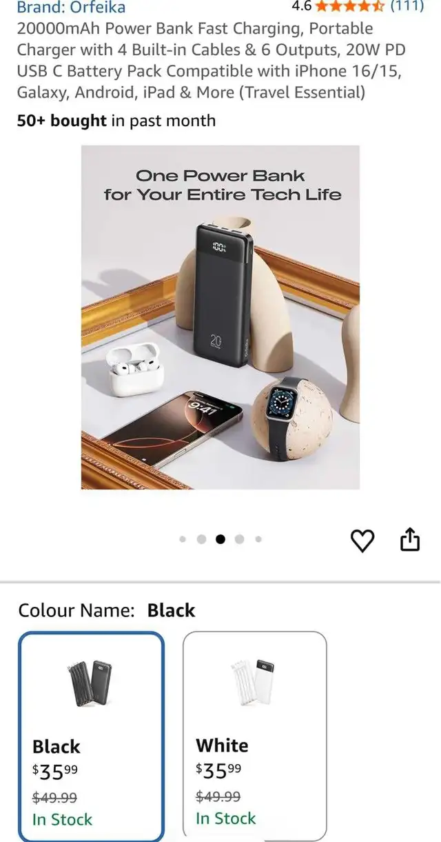 Multi-Output Fast Charging Power Bank Sale - Photo 2