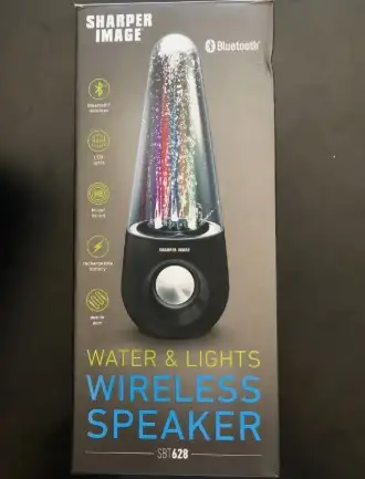 Sharper Image Water and Light wireless Bluetooth Speaker - Photo 2