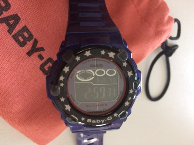 MONTRE NEUVE MAUVE BABY-G FEM OU ADO FONCTIONNE PARFAIT $115.00