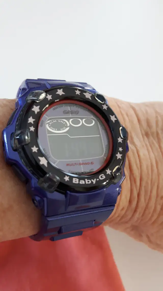 MONTRE NEUVE MAUVE BABY-G FEM OU ADO FONCTIONNE PARFAIT $115.00 - Photo 2