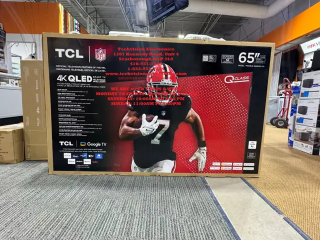 TCL 65' Q CLASS 4K QLED SMART TV (MODEL: 65Q550F-CA)