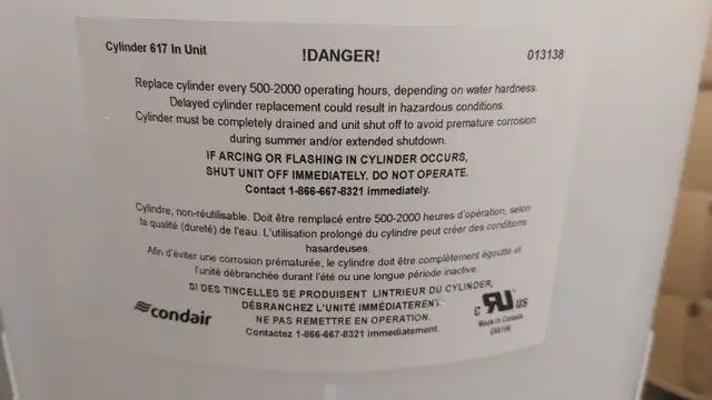 Cylindre Condair 617 pour Humidificateur / Humidifier Cylinder - Photo 4