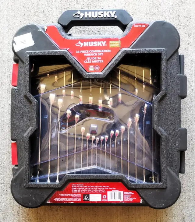 Brand New HUSKY  34-Piece Combination Wrench Set