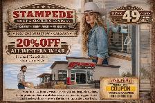 20% OFF ALL WESTERN WEAR SALE ON NOW CALGARY