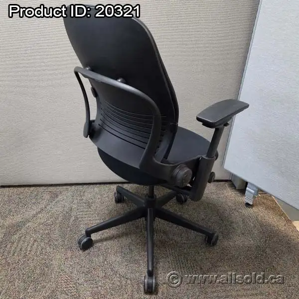 Black Steelcase Leap V2 Adjustable Ergonomic Task Chair - Photo 2