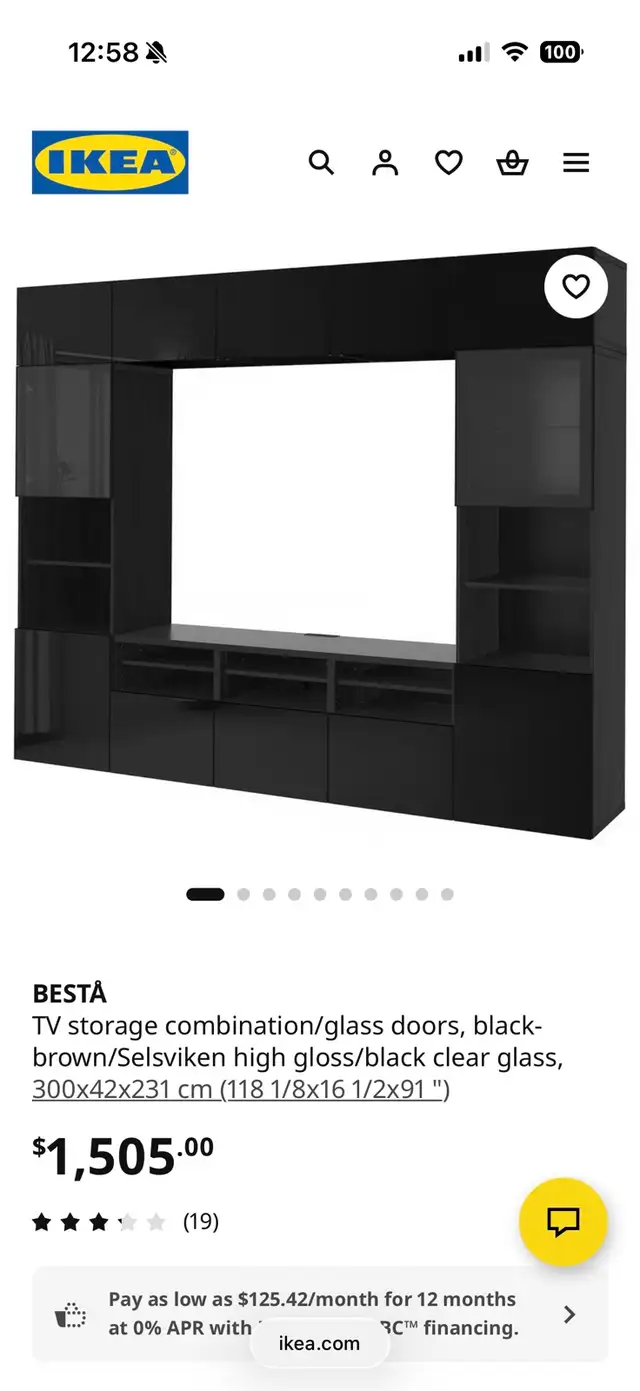 IKEA Besta TV Wall Unit - Photo 2