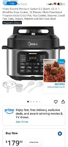 Midea WideMax 6.5QT Multi Cooker Sale