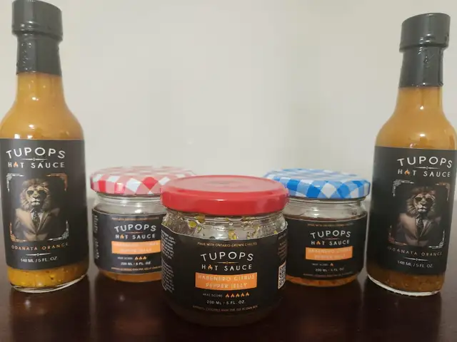 Tupops Signature Hot Sauce/ Habanero Citrus Pepper Jelly