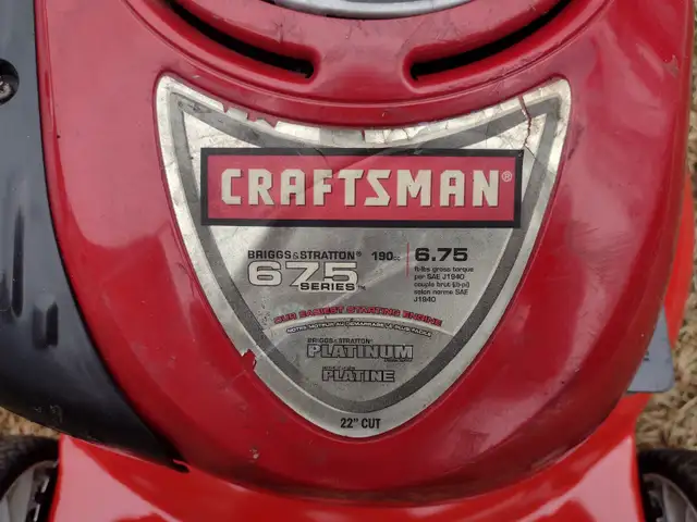 Tondeuse a gazon CRATSMAN 6.75 hp 22'' de coupe - Photo 2