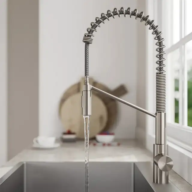 KRAUS 33 in. Dual Mount Sink with Faucet and Accessories KCC-130 - Photo 3