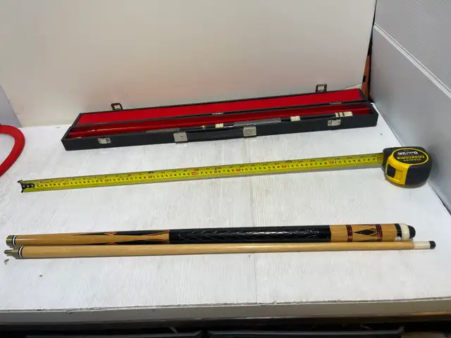 2 Pool Cue Sticks with case - Photo 9
