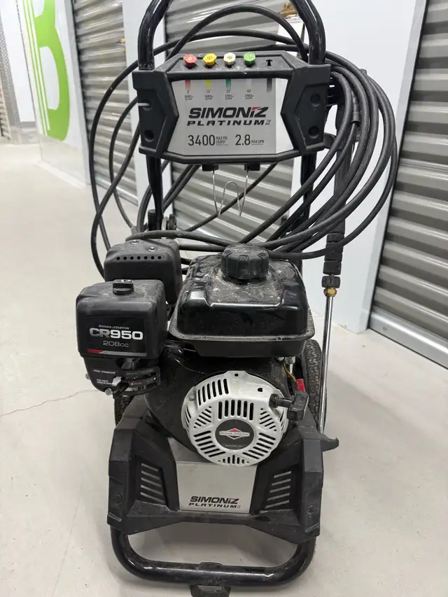 Selling Simonz Platinum Pressure Washer 3400PSI 2.8GPM-$120 - Photo 3