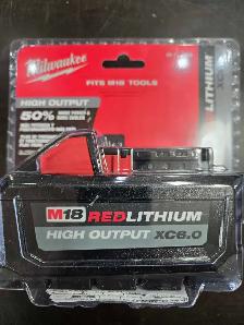 NEW MILWAUKEE 48-11-1865. xc 6.0 battery. $$