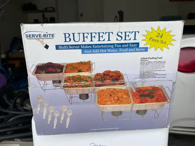 BUFFET SET BRAND NEW NEVER USED