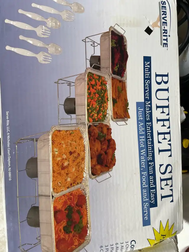 BUFFET SET BRAND NEW NEVER USED - Photo 3