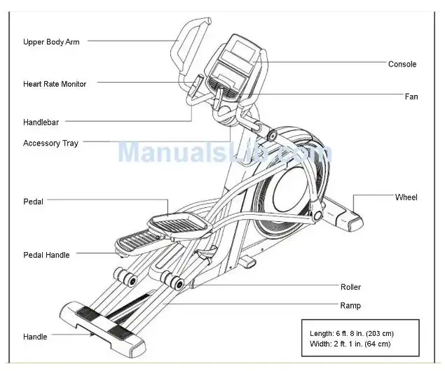 HOME GYM: NordicTrack E 11.7 Elliptical Manual - Photo 2