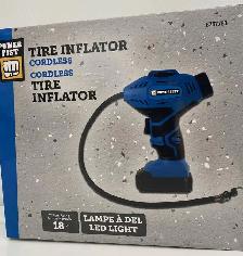 Cordless Tire Inflator, 18 Volt,