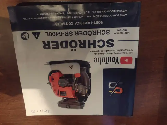 Souffleur a feuille SCHRODER SR-6400L 63.3cc flambant neuf - Photo 4