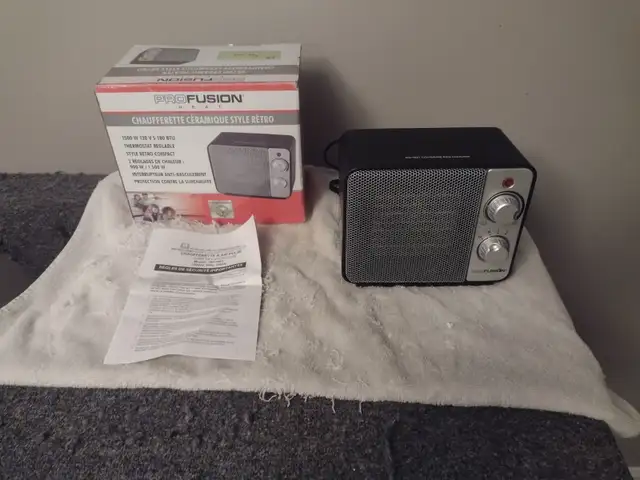 Chaufferette céramique style rétro PROFUSION HEAT neuf