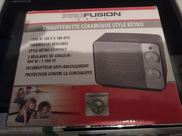 Chaufferette céramique style rétro PROFUSION HEAT neuf - Photo 2