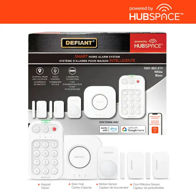 Defiant Smart Home Alarm Kit with WiFi and Bluetooth - Photo 2