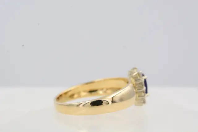 14K BLUE SAPPHIRE RING - Photo 4