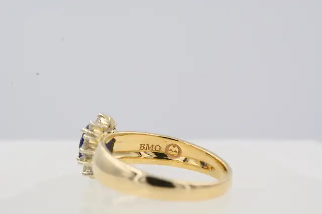 14K BLUE SAPPHIRE RING - Photo 5