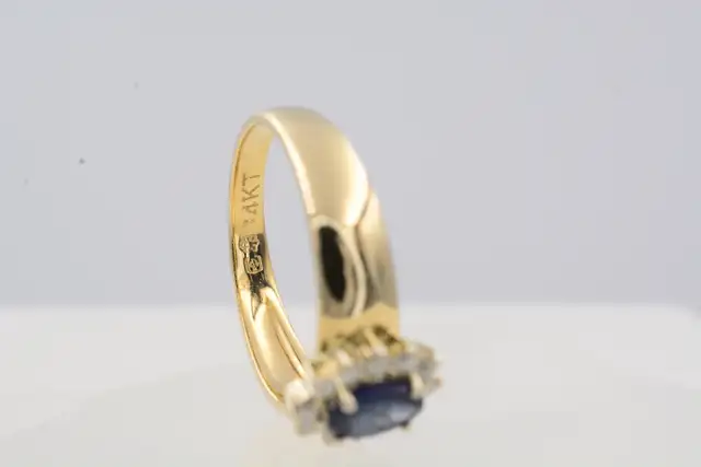 14K BLUE SAPPHIRE RING - Photo 6