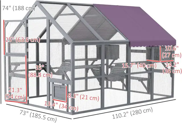 PawHut Catio Outdoor Enclosure - Photo 2