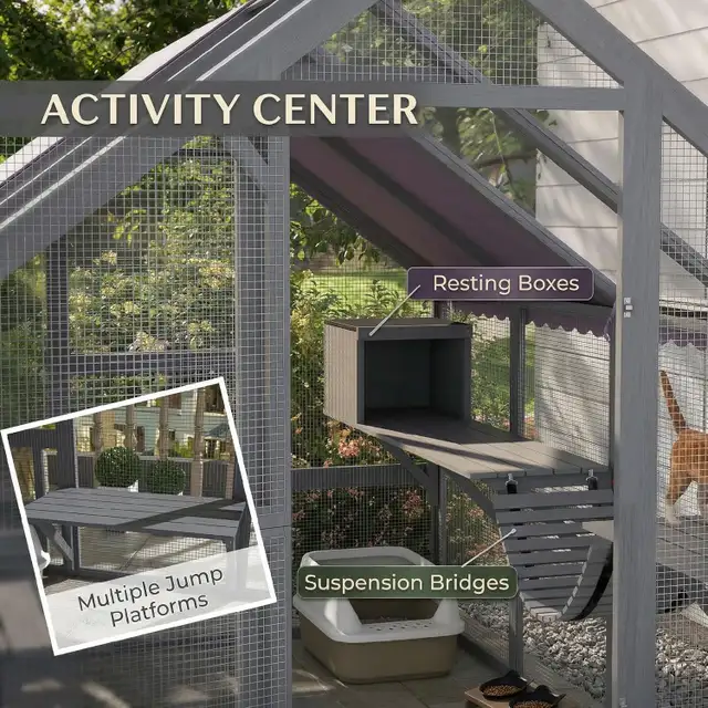PawHut Catio Outdoor Enclosure - Photo 4