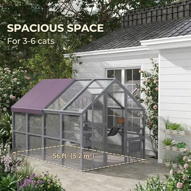 PawHut Catio Outdoor Enclosure - Photo 8