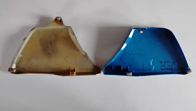 Moto Honda TL125 genuine side cover 1973-1976 couvercle de coté - Photo 2