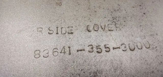 Moto Honda TL125 genuine side cover 1973-1976 couvercle de coté - Photo 3