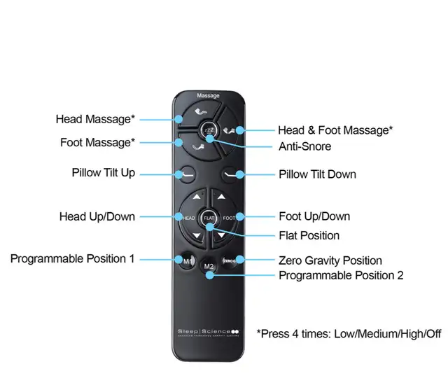 King adjustable bed with massage - Photo 4