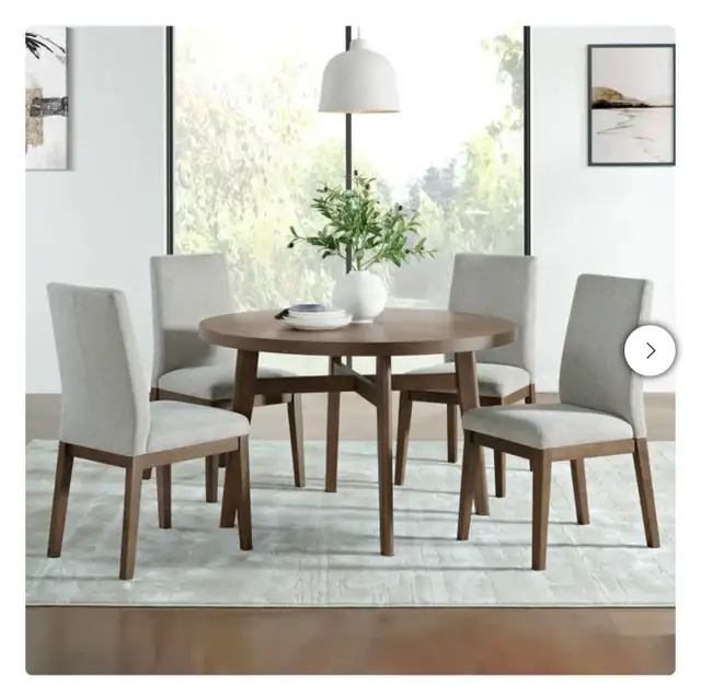 48" round dining table with 4 chairs - Photo 4