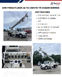 2016 Freightliner M2-106 Altec DM47B-TR Digger Derrick