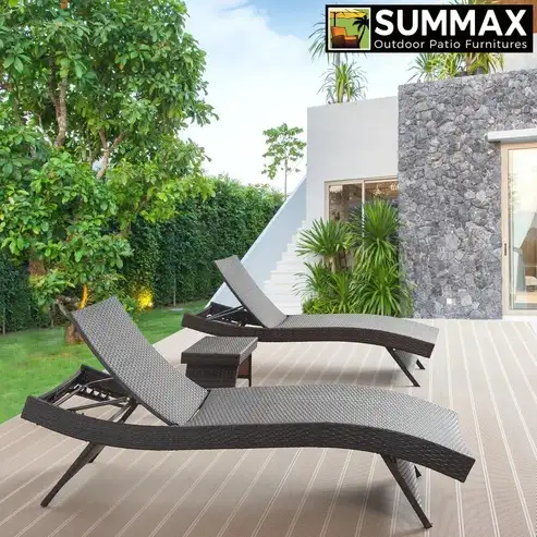 Brand New Set of 2 79' Patio Reclining Chair $199 - Photo 4