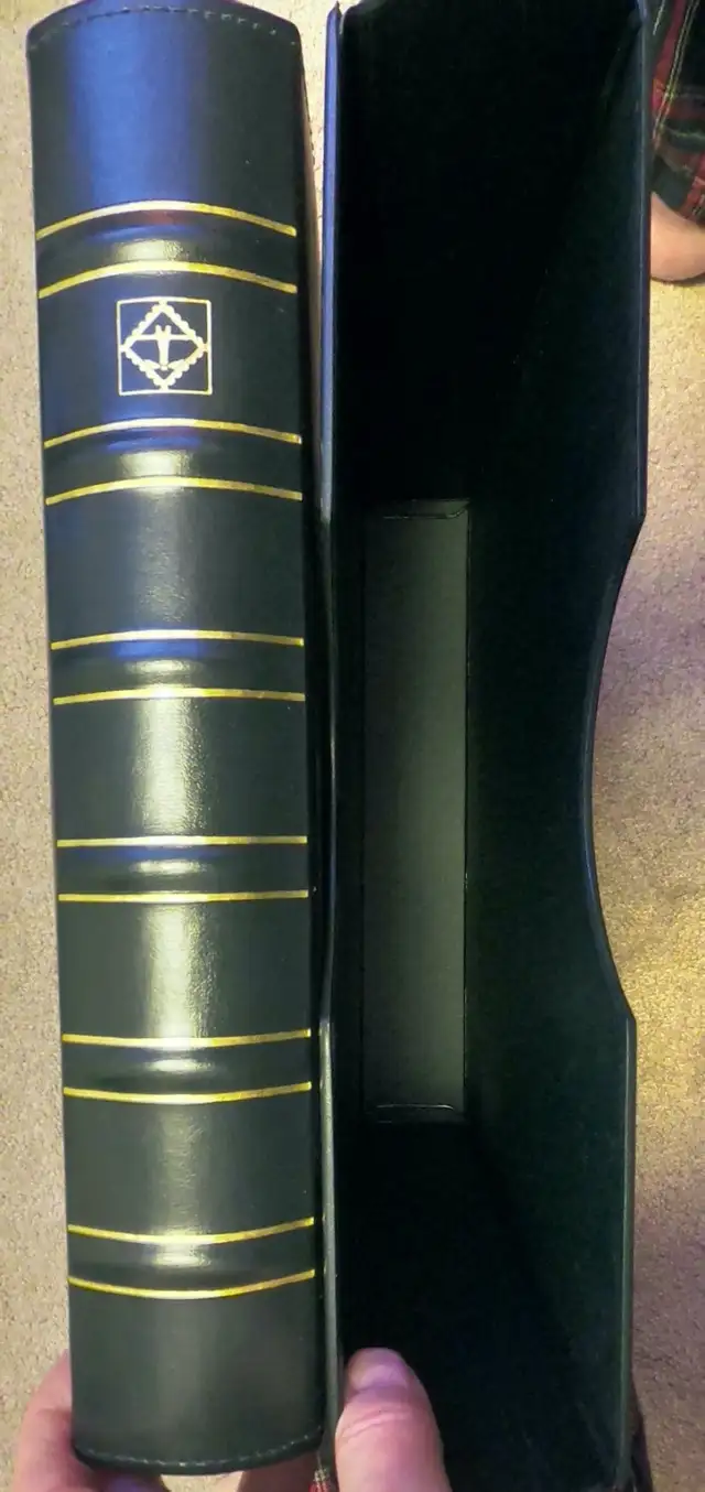 COIN ALBUM, 25 PAGES, EMPTY, SLIPCASE, HIGH END QUALITY GEAR