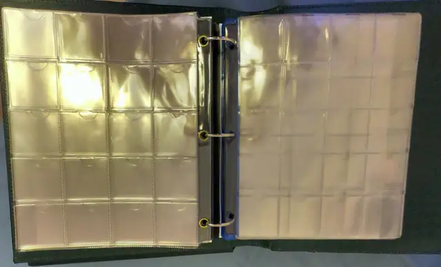 COIN ALBUM, 25 PAGES, EMPTY, SLIPCASE, HIGH END QUALITY GEAR - Photo 3