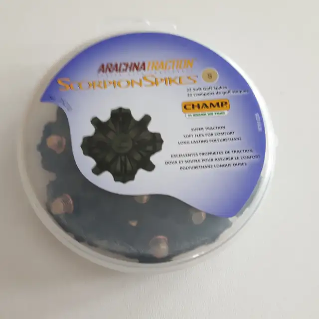 22 SCORPIONS DE GOLF, CRAMPONS SOUPLES DANS SA BOITE: $15.00 - Photo 3