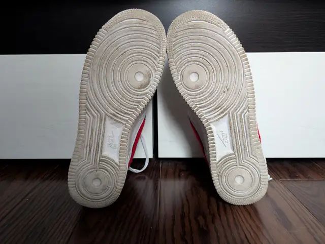 Nike Air Force 1 Low 3D Chenille Swoosh 'White Red Blue' 823511- - Photo 7