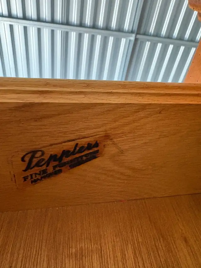 Free delivery used Vintage Wooden Armoire / Dresser - Photo 8