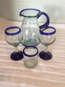 Hand-Blown Glassware (moving sale)