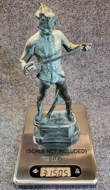 MINUTE MAN? - BRASS or BRONZE CASTING  -  4 lbs. -18 BUCKS! - Photo 2