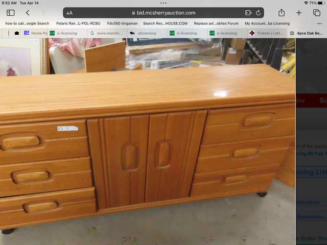 Oak solid wood bedroom suite - Photo 3