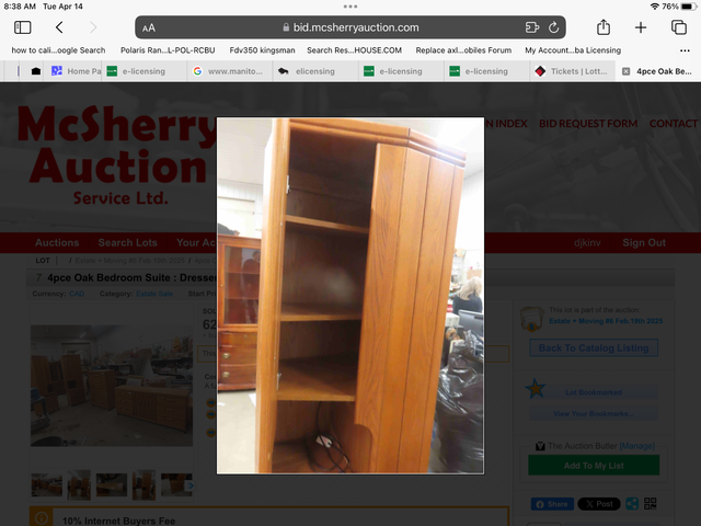 Oak solid wood bedroom suite - Photo 5