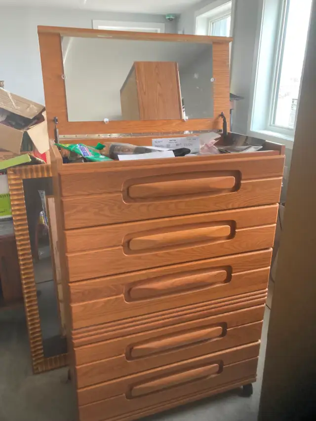 Oak solid wood bedroom suite - Photo 7