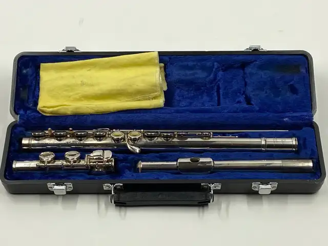 Jupiter Silver Plated Flute Model JFL-511 w/ Hard Case and More