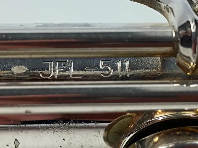 Jupiter Silver Plated Flute Model JFL-511 w/ Hard Case and More - Photo 6